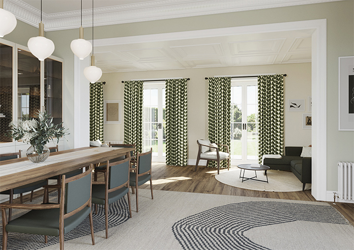 Orla Kiely Botanica Stem, Green - Made to Measure Curtains - Image 7